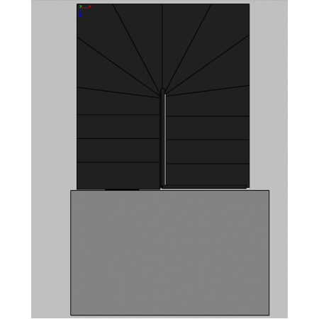 Металлическая лестница между этажами 